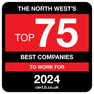 The North West's top 75 best companies to work for 2024 logo