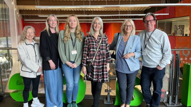 A team photo of the Career Connect Knowsley team smiling