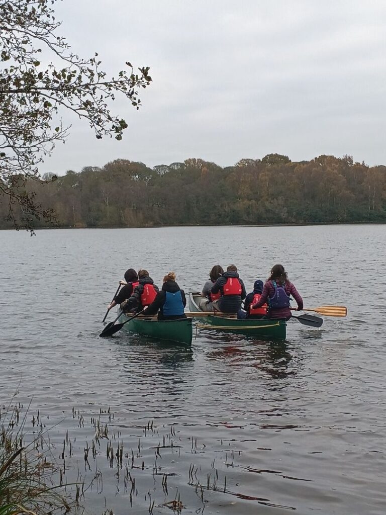 Once aboard their canoes, the participants had to work in teams to paddle across the lake, finding and solving a series of riddles with clues hidden amongst the reeds