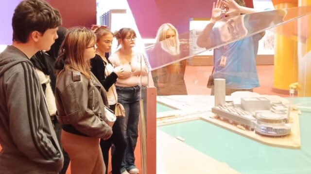 As part of the tour, the group was shown how the Lowry fits into it's local community