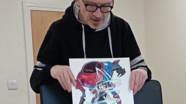 Local artist Paul Pickford delivered an interactive workshop on how to create Manga/Anime artwork.
