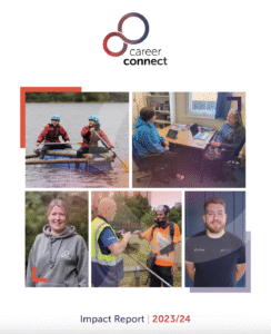 A screenshot of Career Connect's impact report from 2023/24