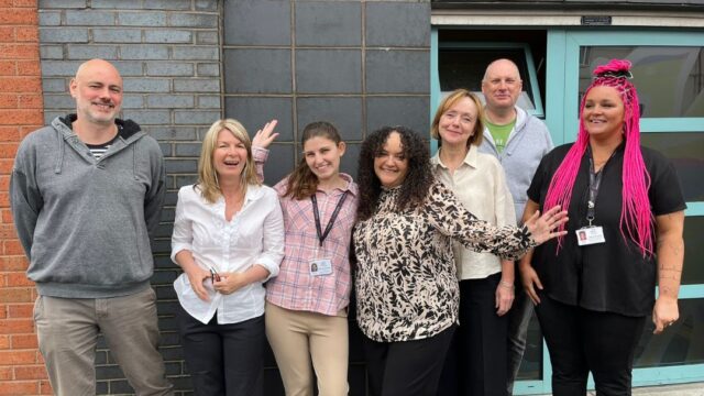 A team photo of the Career Connect Liverpool team smiling