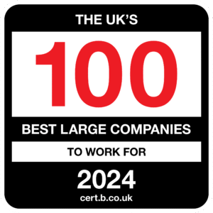 The Uk's 100 best large companies to work for 2024 logo