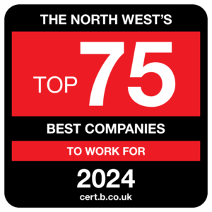 The North West's top 75 best companies to work for 2024 logo