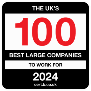 The Uk's 100 best large companies to work for 2024 logo