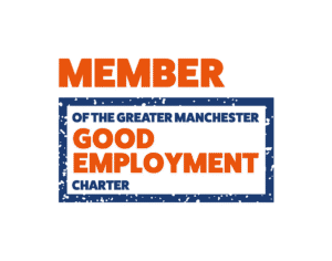Member of the Greater Manchester Good Employment charter logo