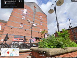 An image of the entrance to Castlefield Hotel, Manchester.
