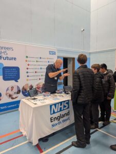 Staff from the National Health Service were available to give details of the many careers available in the NHS.