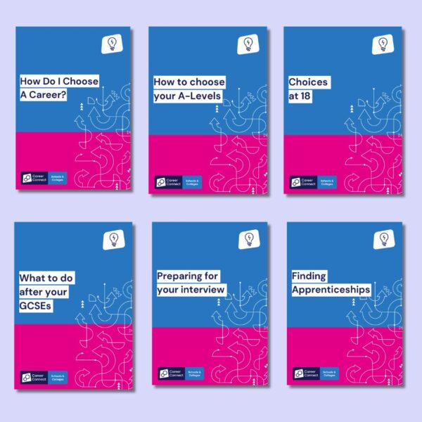 Covers for each of the schools help guides.