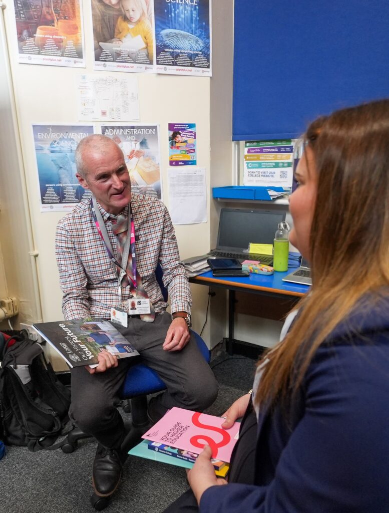 Careers Adviser Brendan is helping young people at Co-op Academy Swinton