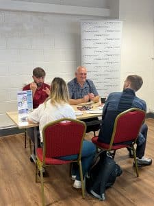 An image of young people getting careers advice at Liverpool Career Fest.