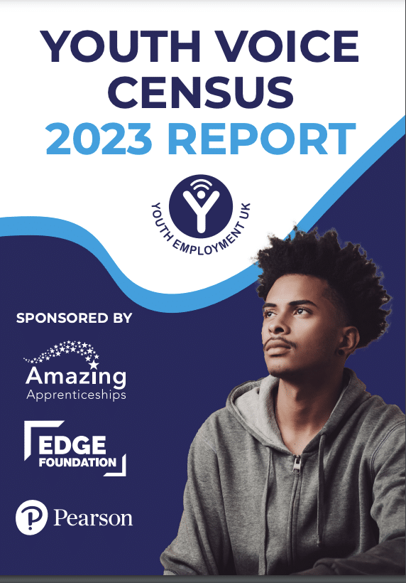 Image of the front cover of the Youth Voice Census 2023