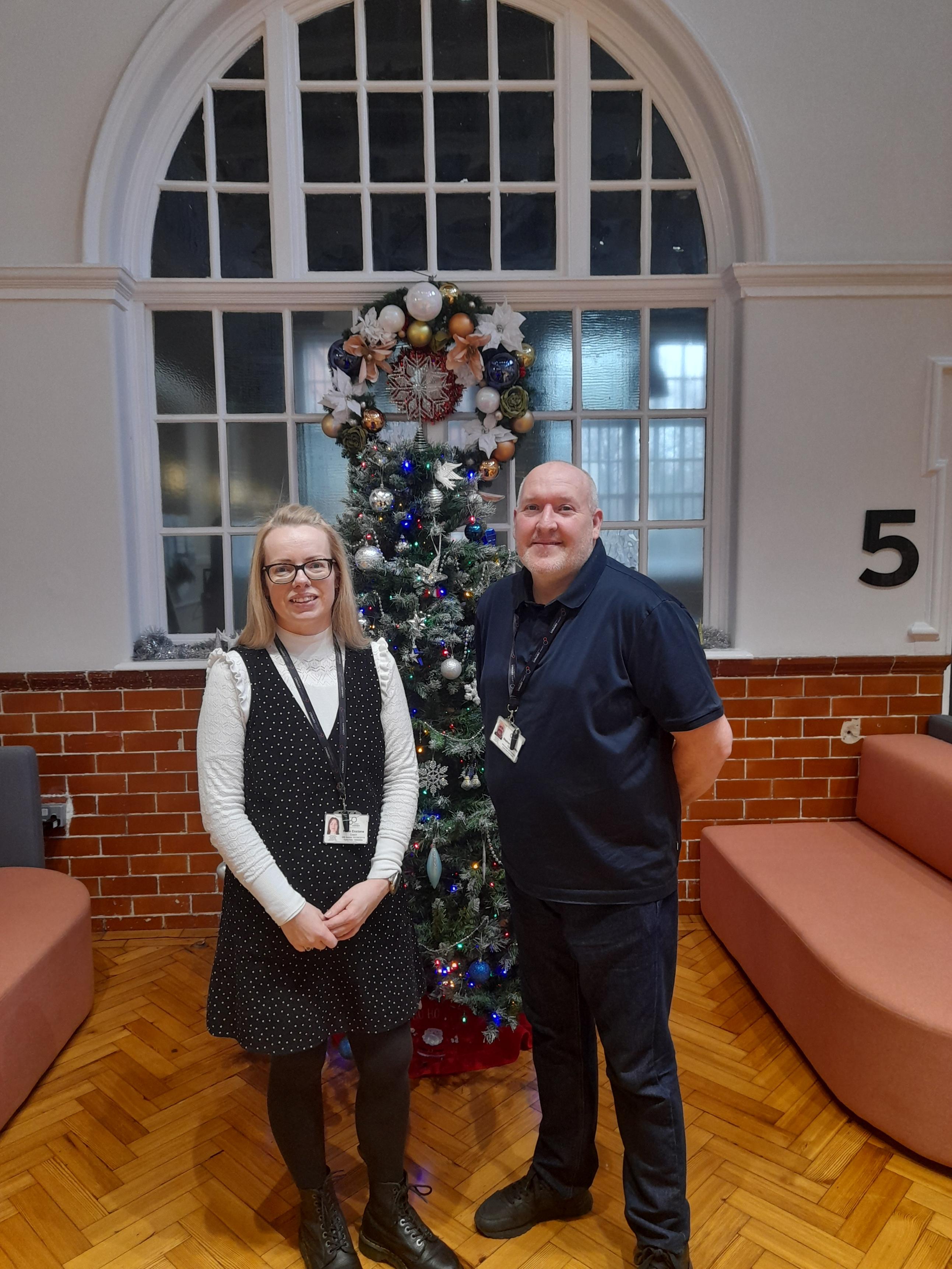 (L-R) Katie Enstone and Ste Walmsley from Career Connect's Sefton team.